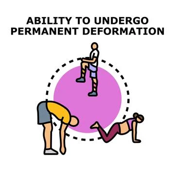 People stretching doing exercises for flexibility and elasticity Ilustración de archivo
