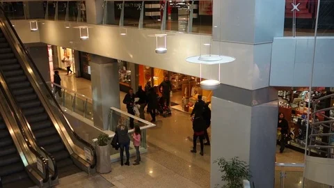 People strolling at mall Video stock 69860933