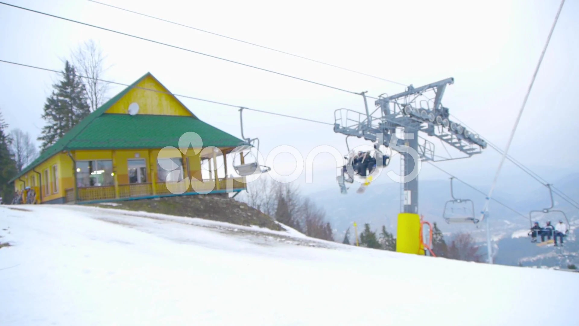 People Stuck On A Ski Lift Ski Lift Fai Stock Video Pond5