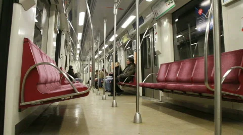 People on the subway 2 Video stock 741969