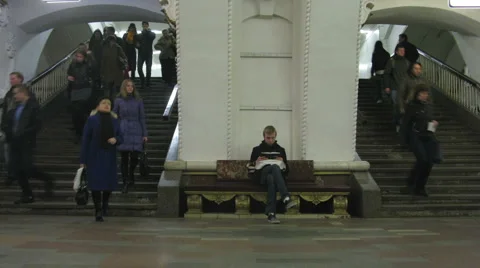 People in subway (2) Stock Footage 904549