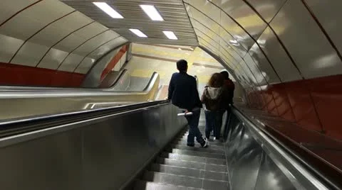 People in the subway (Editorial) Video stock 21702418