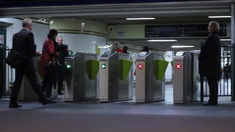 People in the Subway Stock Footage 89871426