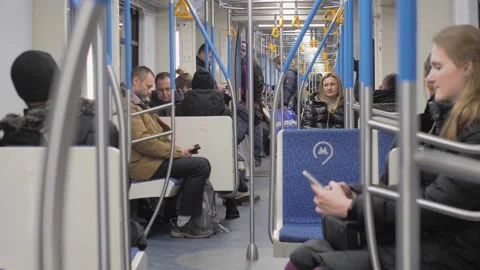People on the subway Stock Footage 149321818