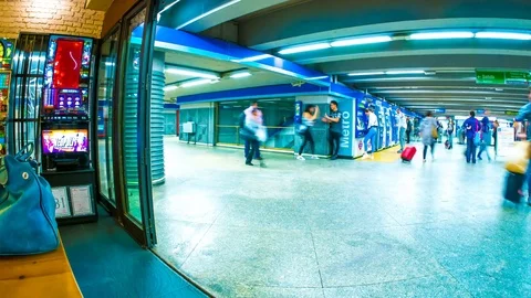 People in the subway station Video stock 73928653