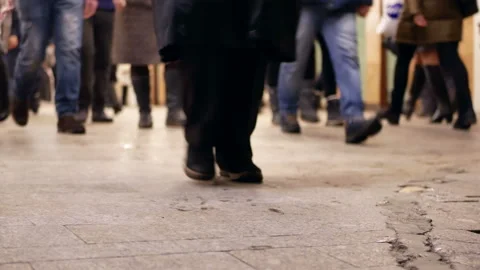 People subway traffic Stock Footage 85863273