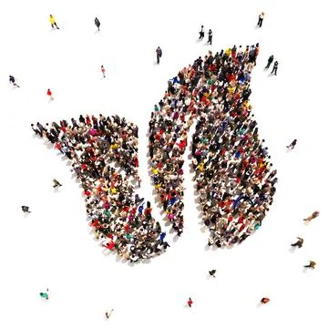 People supporting the environment Stock Illustration