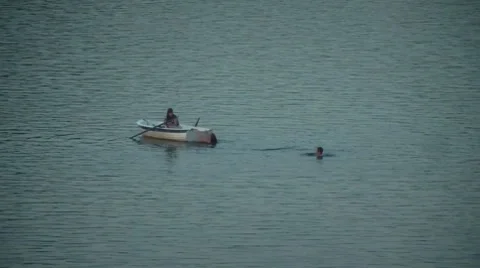 People Swimming Stock Footage 7759927