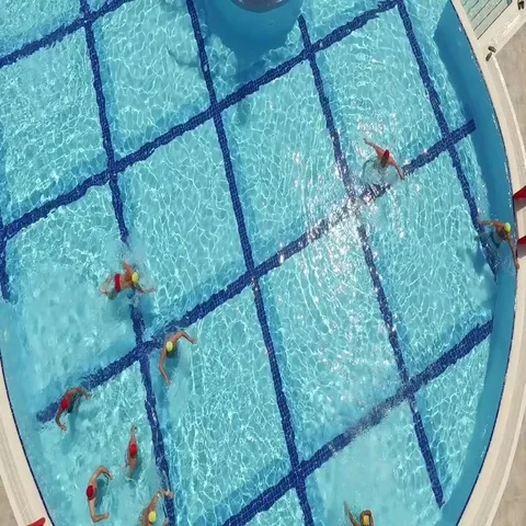 People swimming in the pool Stock Footage 69559610