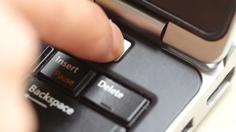 People switch on the computer Stock Footage 54605836