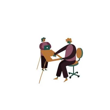 People talking about important things. Colleagues discussing agenda and brand Stock Illustration
