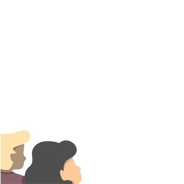 People talking about important things. Colleagues discussing agenda and brand Stock Illustration