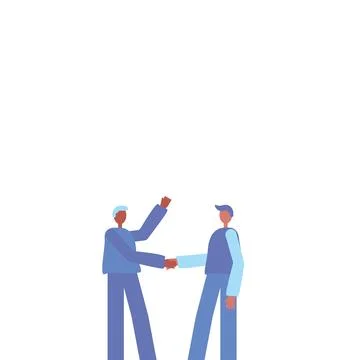 People talking about important things. Colleagues discussing agenda and brand Stock Illustration