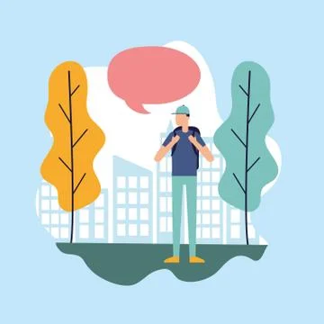 People talking bubble Stock Illustration