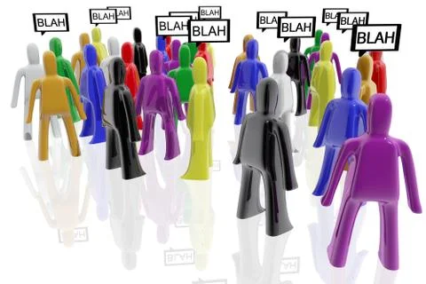 People talking Stock Illustration