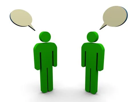 People talking Stock Illustration