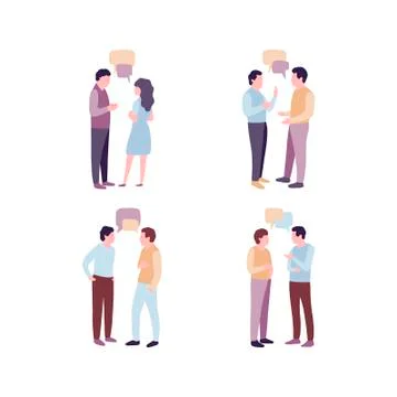 People Talking Illustrazione stock