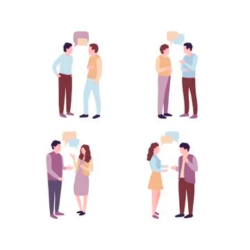 People Talking Stock Illustration
