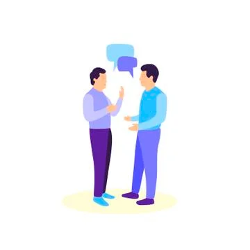 People Talking Stock Illustration