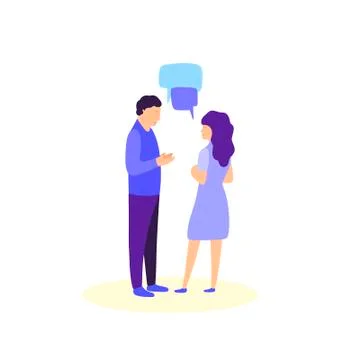 People Talking Stock Illustration