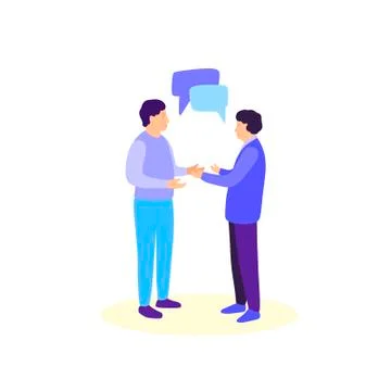 People Talking Stock Illustration
