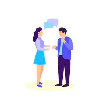 People Talking Stock Illustration