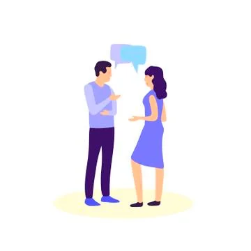 People Talking Stock Illustration