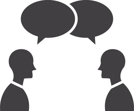 People talking Stock Illustration