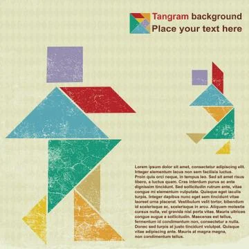 People tangram Stock-Illustration