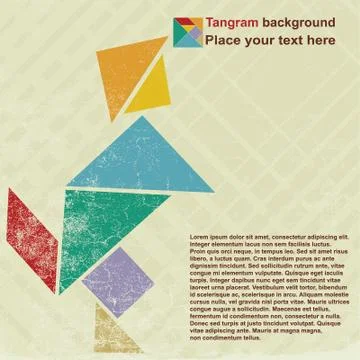 People tangram Stock Illustration