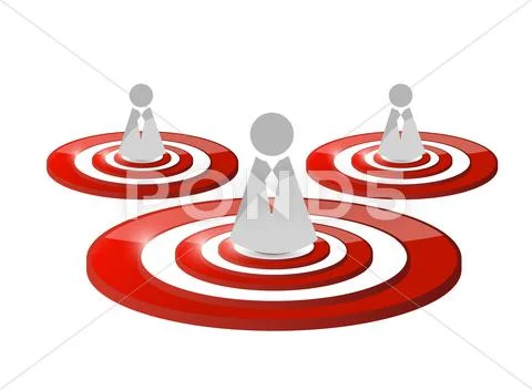 People target illustration design Stock Illustration