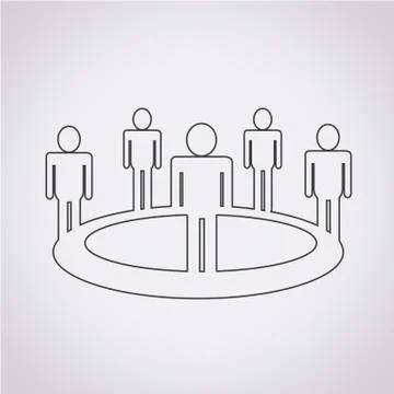 People  Team icon Stock Illustration