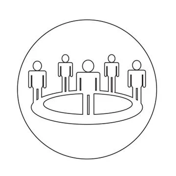 People  Team icon Stock Illustration