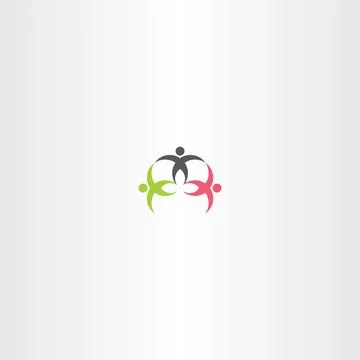 People team worker symbol vector icon Illustrazione stock