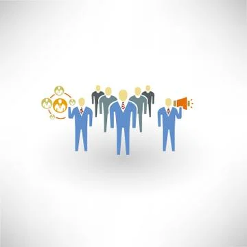 People teamwork Stock Illustration