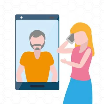 People tech device 스톡 일러스트