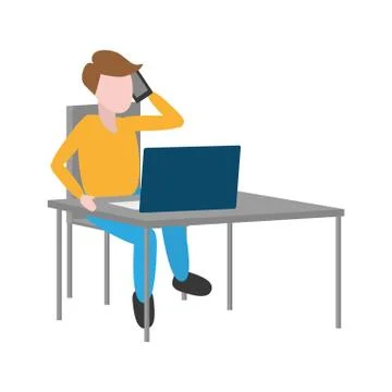 People tech device Stock Illustration