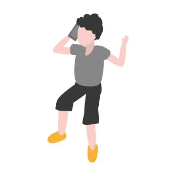 People tech device Stock Illustration