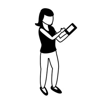 People tech device イラスト素材