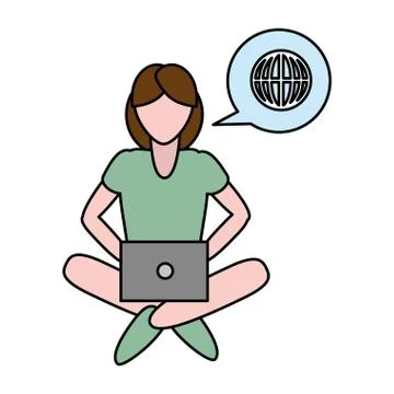 People tech device Illustrazione stock