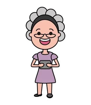 People tech device Stock Illustration