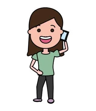 People tech device Stock Illustration