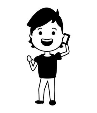 People tech device Stock Illustration