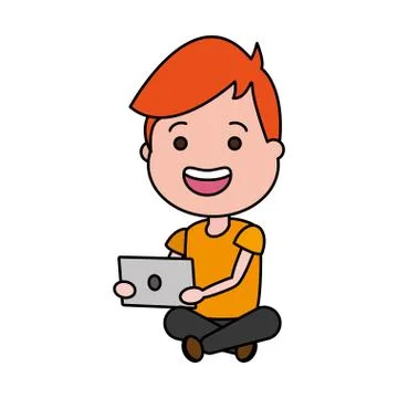 People tech device Stock Illustration