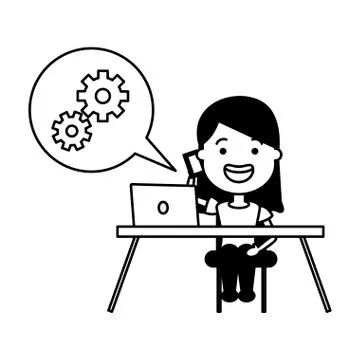 People tech device 스톡 일러스트