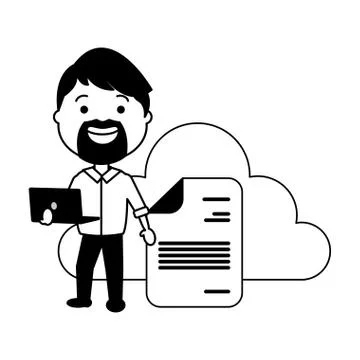 People tech device Illustrazione stock