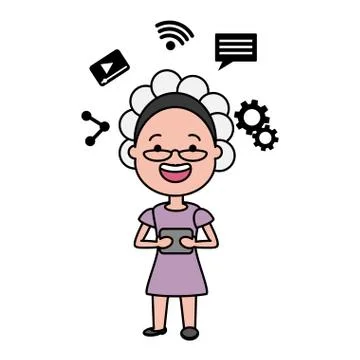 People tech device Stockillustratie