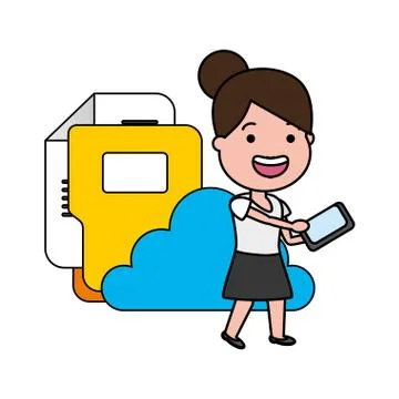 People tech device Illustrazione stock