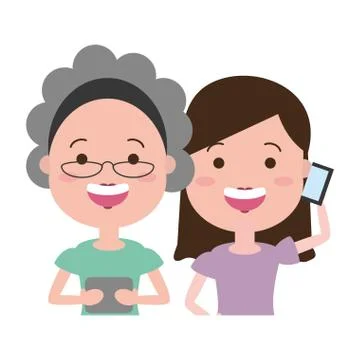People tech device 스톡 일러스트
