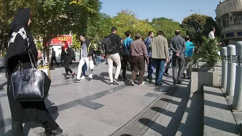 People of Tehran Stock Footage 88920973